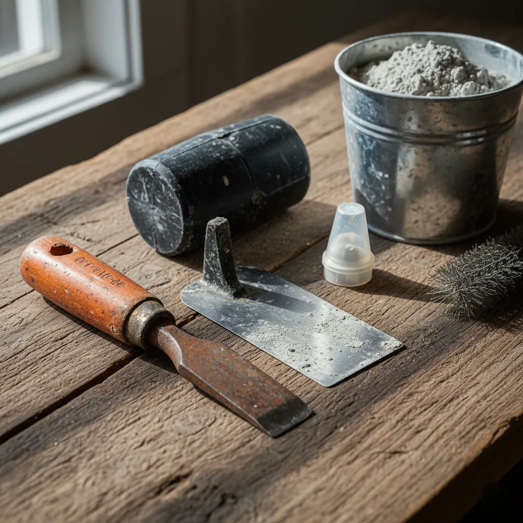 Masonry contractor tools for foundation block wall installation in Austin
