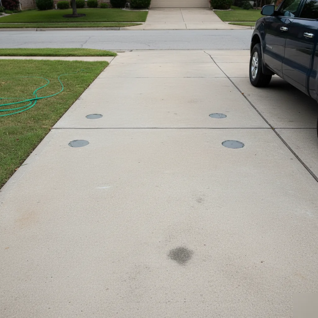 Repaired and level concrete slab surface result in San Antonio