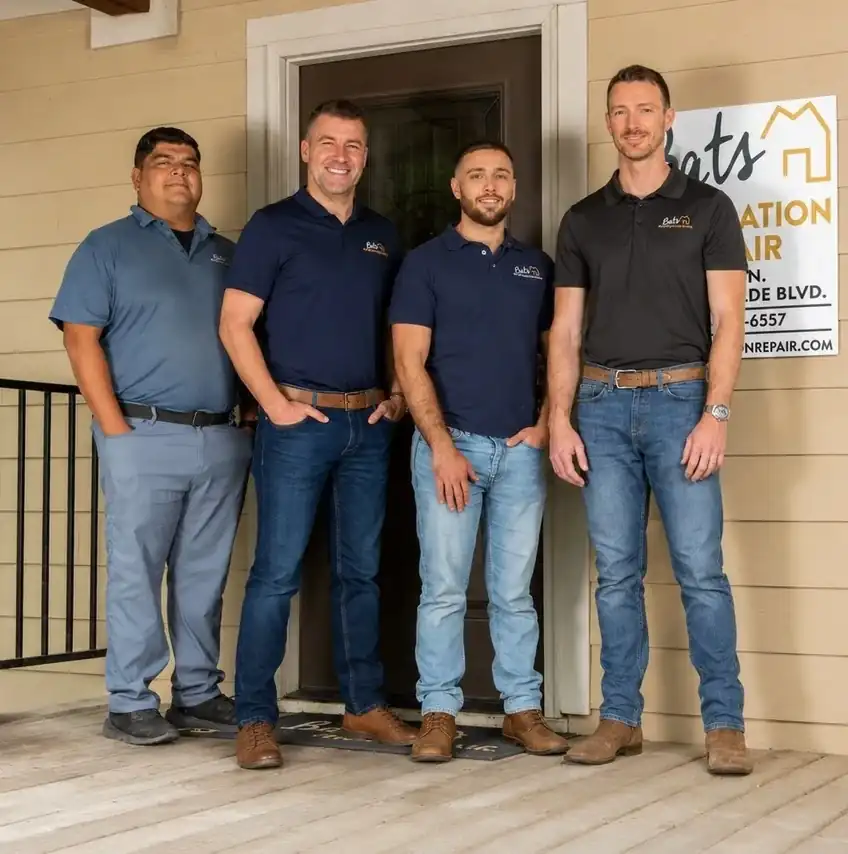 Bats Foundation Repair crew on a Central Texas job site